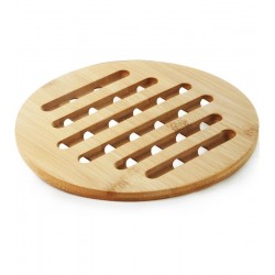 Descanso Para Panelas 19cm Redondo Em Bambu Mimo Style